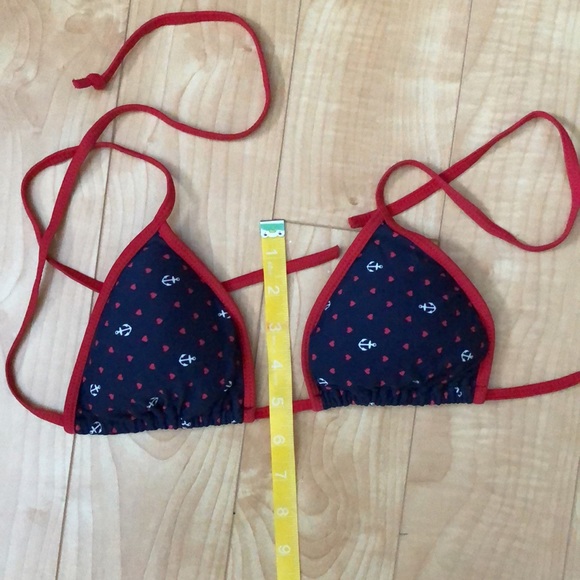 🌴🤯2/$20! ⚓️bikini top in anchor & heart print and red bikini bottoms ⛵️ - Picture 6 of 8